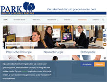 Tablet Screenshot of parkmedischcentrum.nl
